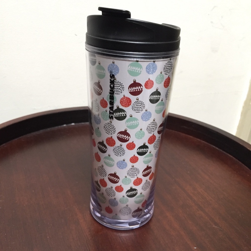 ☀️NEW Starbucks Tumbler Christmas Ornament Print Coffee Hot/Cold